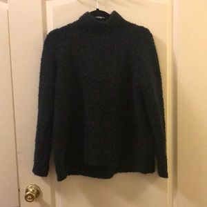 Green fuzzy turtleneck